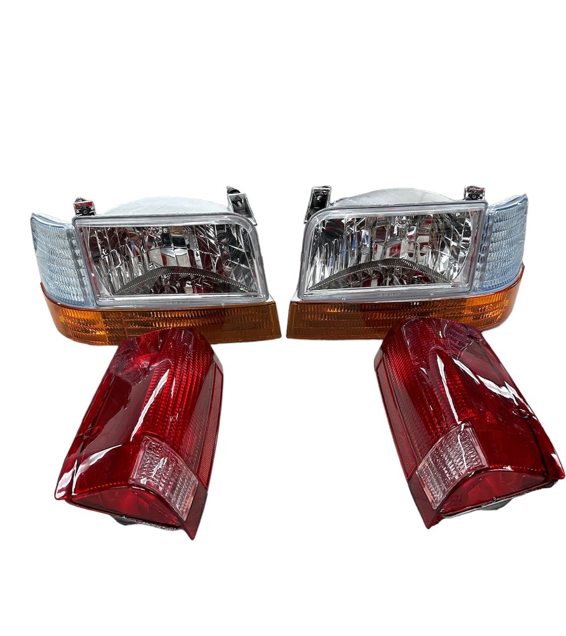 1992-1997 Ford Bronco/ F-Series Complete Light Kit Crystal Chrome